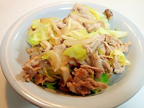 豚もも肉と野菜の和風炒め